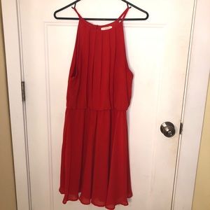 Stunning Red Ruched Dress